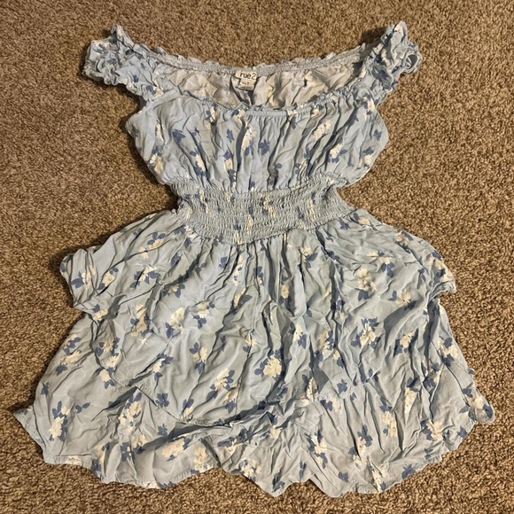 Rue21 Blue Floral Mini Dress - Picture 1 of 1